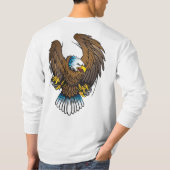 愛国的なハゲワシ Tシャツ (裏面)