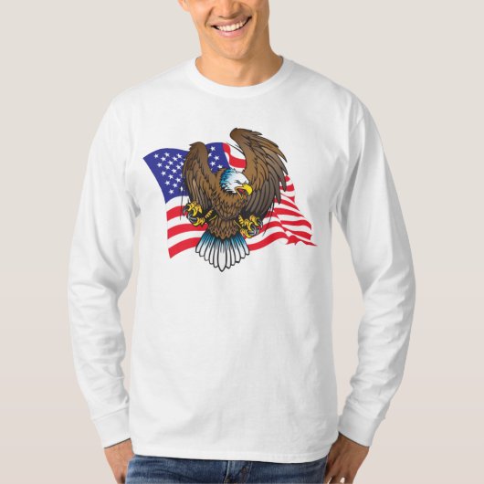 愛国的なハゲワシ Tシャツ (正面)