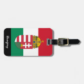 愛国的なハンガリーの荷物タグ，ハンガリー国旗 ラゲッジタグ (正面横)