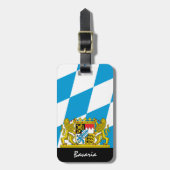 愛国的なバイエルンの荷物タグ、バイエルン国旗 ラゲッジタグ (正面縦)