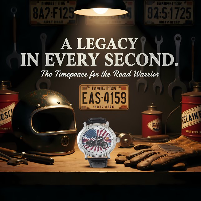 愛国的なバガー、アメリカ国旗ウォッチ 腕時計 (クリエイターアップロード済み)