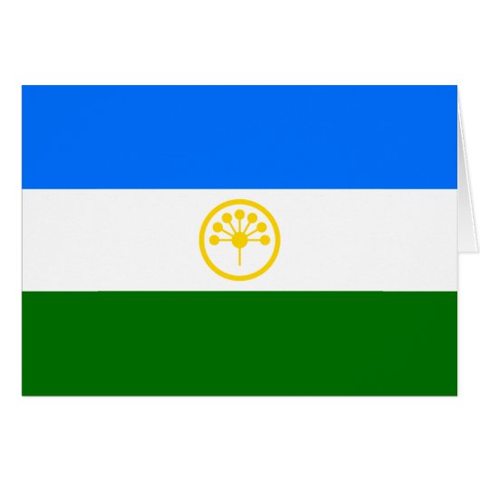 愛国的なバシコルトスタン共和国旗 (正面横)