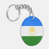 愛国的なバシコルトスタン共和国旗 キーホルダー (正面左)
