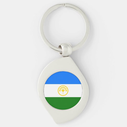 愛国的なバシコルトスタン共和国旗 キーホルダー (正面)