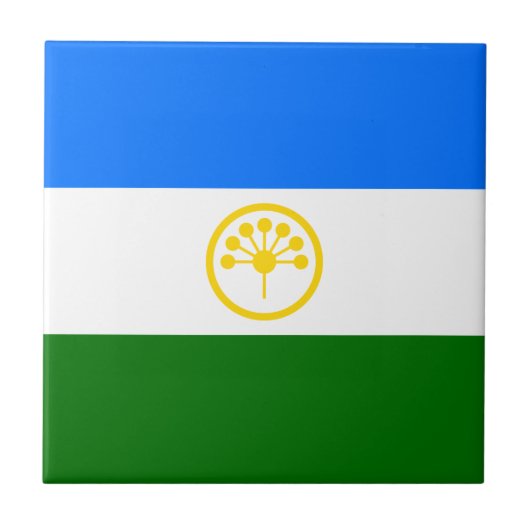 愛国的なバシコルトスタン共和国旗 タイル (正面)