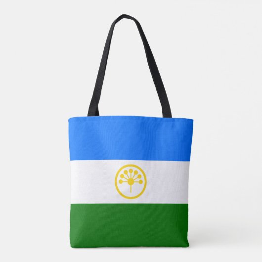 愛国的なバシコルトスタン共和国旗 トートバッグ (裏面)