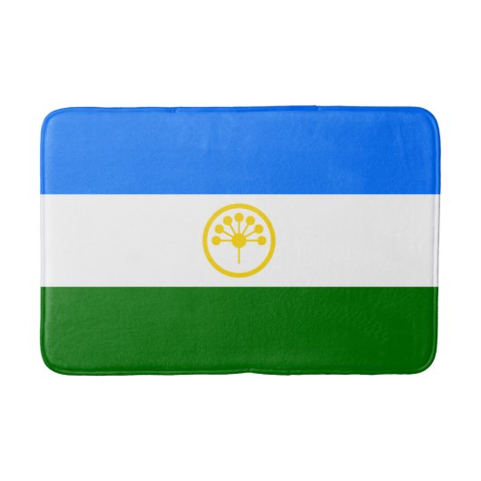 愛国的なバシコルトスタン共和国旗 バスマット (正面)