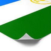 愛国的なバシコルトスタン共和国旗 ポスター (角)