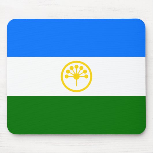 愛国的なバシコルトスタン共和国旗 マウスパッド (正面)