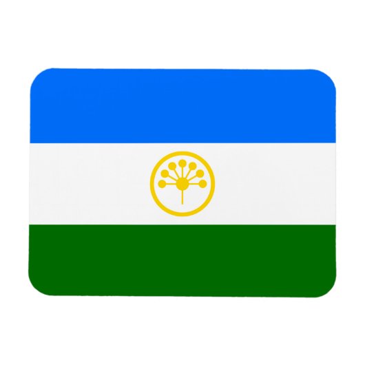 愛国的なバシコルトスタン共和国旗 マグネット (横)