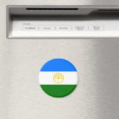 愛国的なバシコルトスタン共和国旗 マグネット (インサイチュ (食洗機))