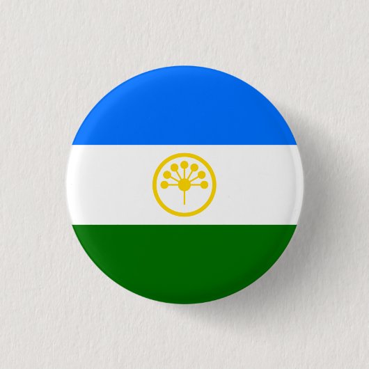 愛国的なバシコルトスタン共和国旗 缶バッジ (正面)
