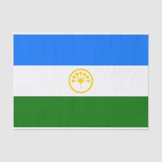 愛国的なバシコルトスタン共和国旗 薄葉紙 (正面)