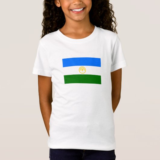 愛国的なバシコルトスタン共和国旗 Tシャツ (正面)