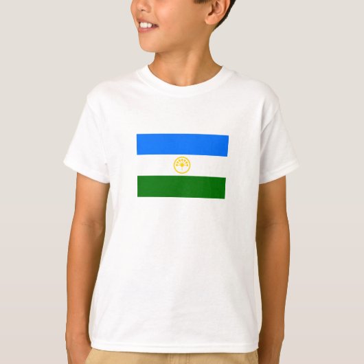 愛国的なバシコルトスタン共和国旗 Tシャツ (正面)