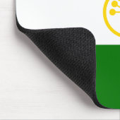 愛国的なバシコルトスタン国旗 マウスパッド (コーナー)