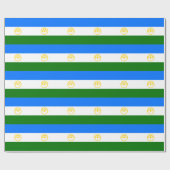愛国的なバシコルトスタン国旗 ラッピングペーパー (フラット)