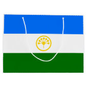 愛国的なバシコルトスタン国旗 ラージペーパーバッグ (裏面)