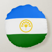 愛国的なバシュコルトスタン旗 ラウンドクッション (裏面)