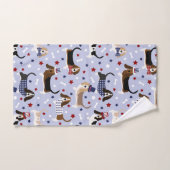 愛国的なバスセットハウンドバスタオルセット バスタオルセット (ハンドタオル)