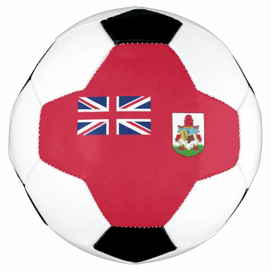 愛国的なバミューダの旗 サッカーボール (正面)