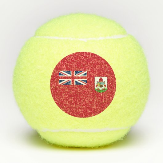 愛国的なバミューダの旗 テニスボール (正面)