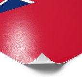 愛国的なバミューダの旗 フォトプリント            (角)