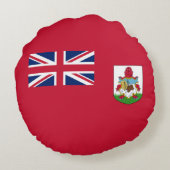 愛国的なバミューダの旗 ラウンドクッション (裏面)