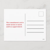 愛国的なバレンタインデー軍隊兵士軍 シーズンポストカード (裏面)