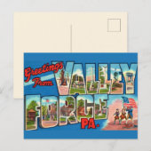 愛国的なバレー・フォージ PA ポストカード (正面/裏面)