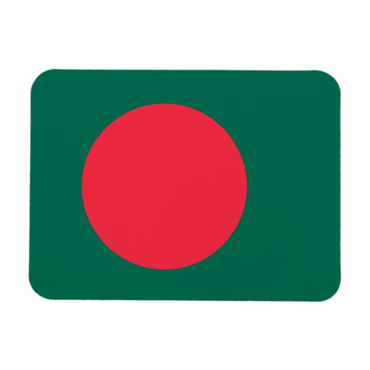 愛国的なバングラデシュ国旗の磁石 マグネット (横)