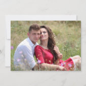 愛国的なバンティングカスタムフォト セーブ・ザ・デート 案内状 (裏面)