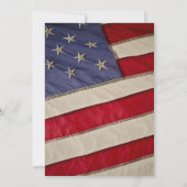 愛国的なバーベキュー | アメリカ国旗の庭でのパーティー 招待状 (裏面)