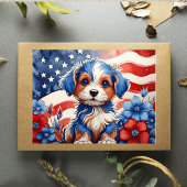 愛国的なパップミッドスト開花ポストカード シーズンポストカード