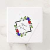 愛国的なパンダアネモネベビーシャワー フェイバータグ (インサイチュ)