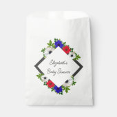 愛国的なパンダアネモネベビーシャワー フェイバーバッグ (正面)