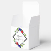 愛国的なパンダアネモネベビーシャワー フェイバーボックス (オープン)