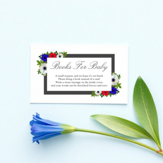 愛国的なパンダアネモンの本ベビーカード エンクロージャーカード