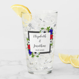 愛国的なパンダ結婚アネモン タンブラーグラス