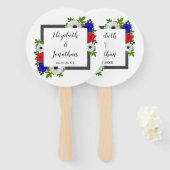 愛国的なパンダ結婚アネモン ハンドファン (正面&裏面)