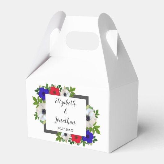 愛国的なパンダ結婚アネモン フェイバーボックス (正面サイド)