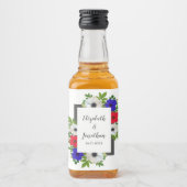 愛国的なパンダ結婚アネモン リキュールボトルラベル (正面)