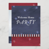 愛国的なパーティーまたは軍事パーティーの招待状 招待状 (正面/裏面)