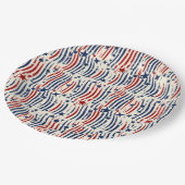 愛国的なパーティービベス ペーパープレート (アングル)