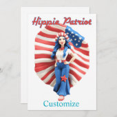 愛国的なヒッパイガールサンダー_コーブ 招待状 (正面/裏面)