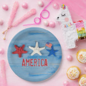 愛国的なヒトデ ペーパープレート (パーティー)