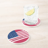 愛国的なビキニ環礁の旗 コースター (側面)