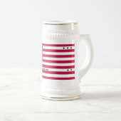 愛国的なビキニ環礁の旗 ビールジョッキ (正面右)