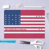 愛国的なビキニ環礁の旗 薄葉紙 (クラフト)