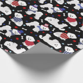 愛国的なビチョンフリースラッピング紙 ラッピングペーパー (角)